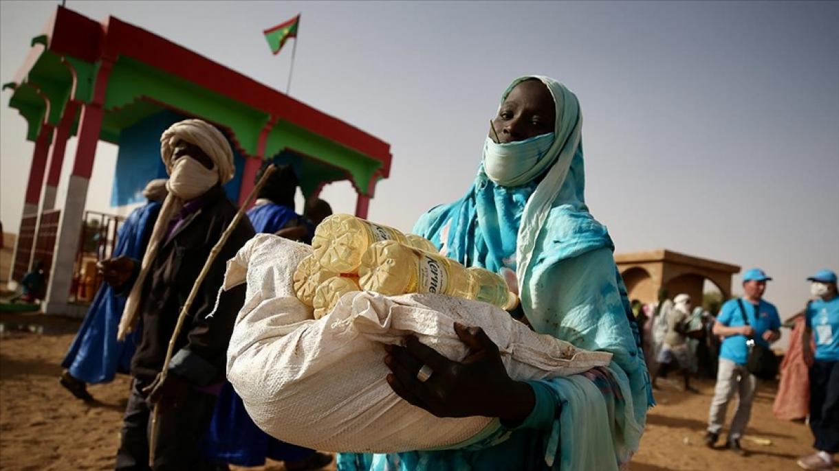 Түркиядан Мавританиядагы  жардамга муктаж үй  - бүлөлөргө жардам берди