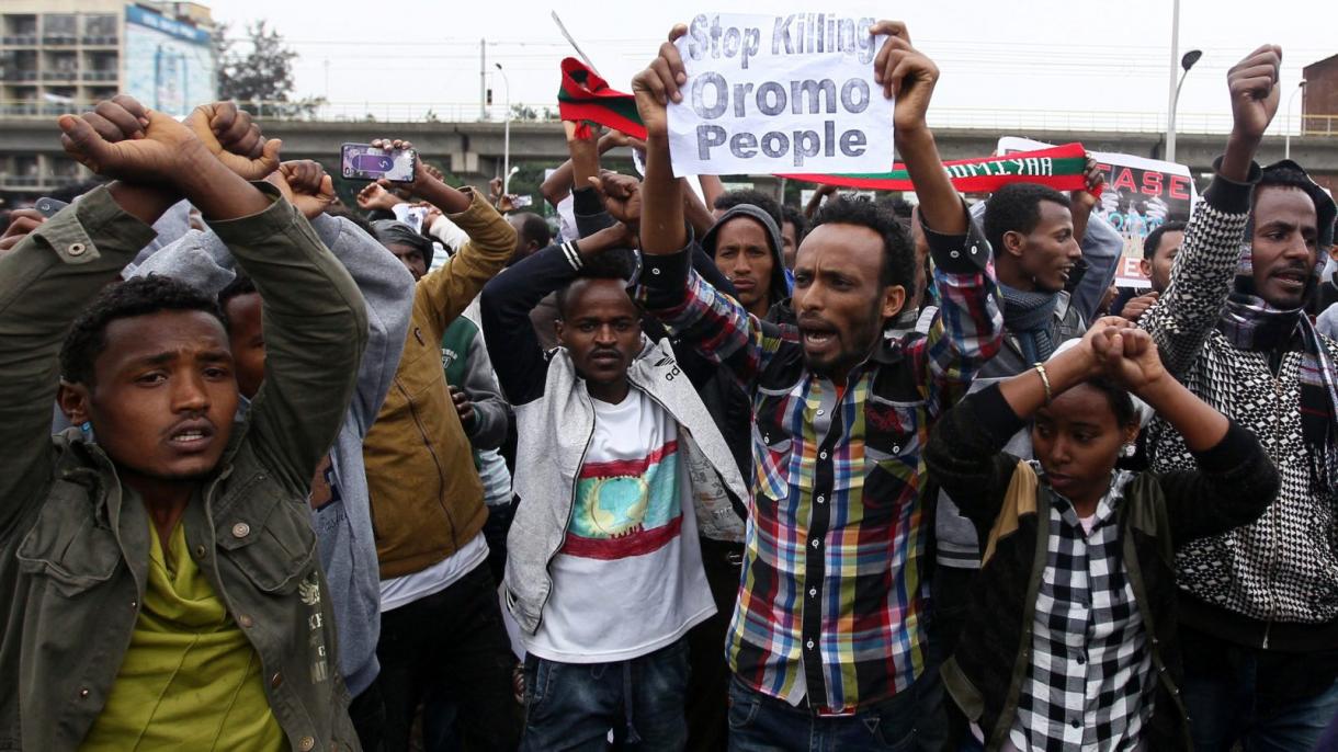 Эфиопиядагы митингдерде алты жаран каза тапты