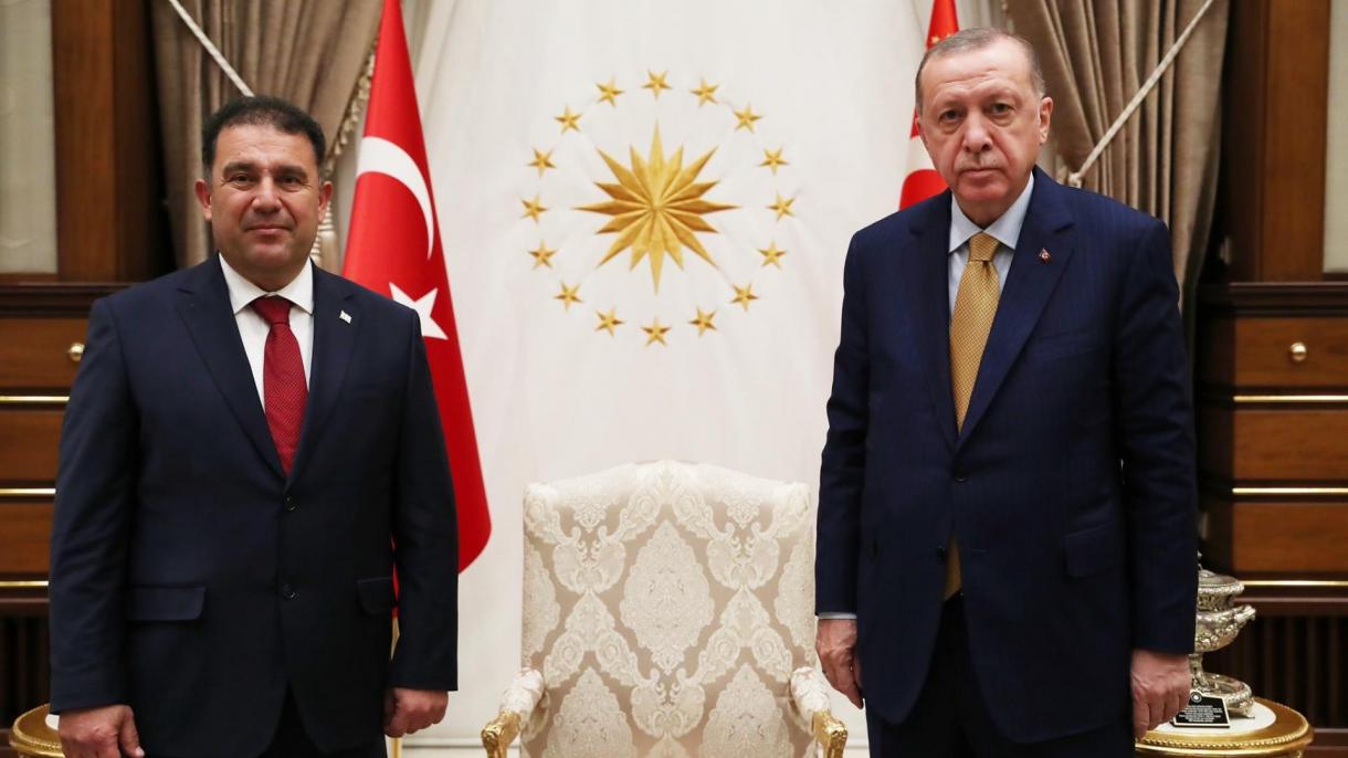 Prezident Erdogan, DKTR-nyň Premýer Ministri Ersan Saneri Kabul Etdi