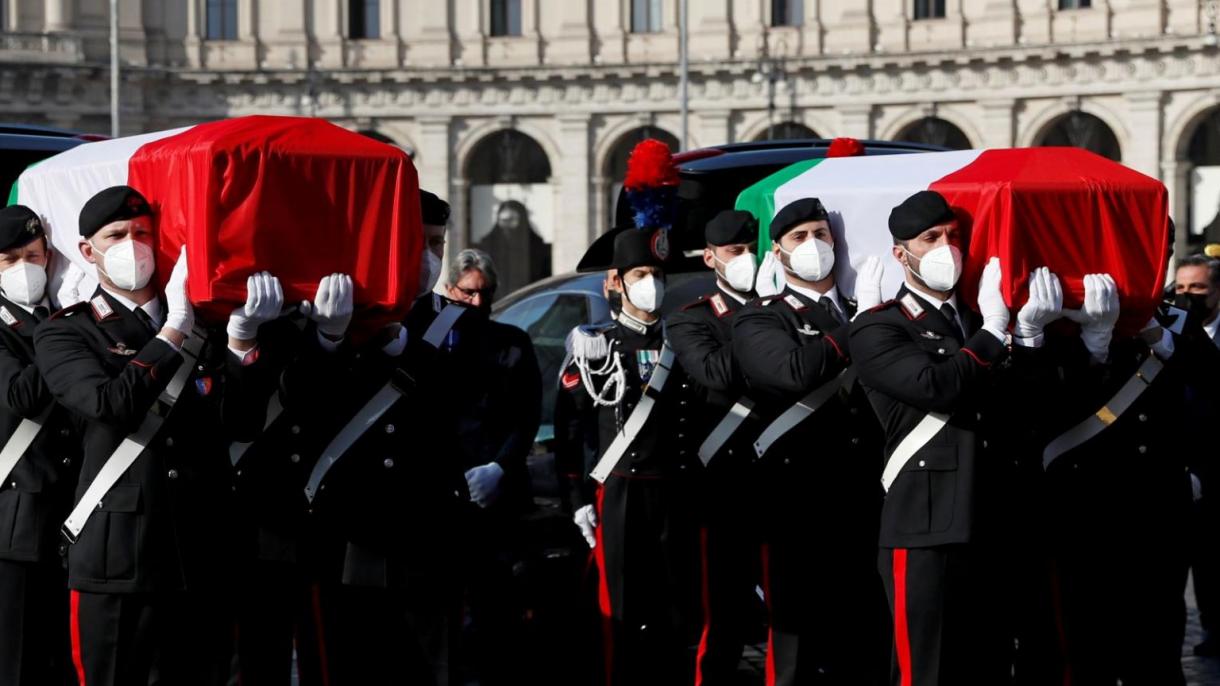 意大利为在刚果遭伏击死亡的外交官举行国葬