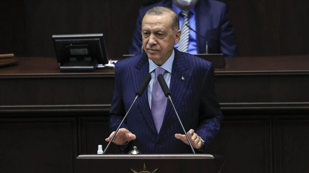 Президент Эрдоган АК партиясынын фракция жыйынында сөз сүйлөдү