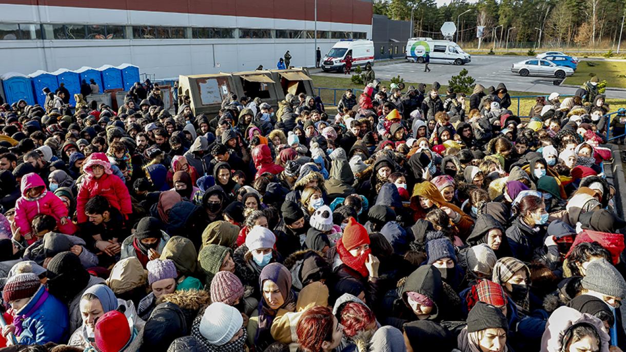 Belarus' çigendäge migrantlar çirli başladı