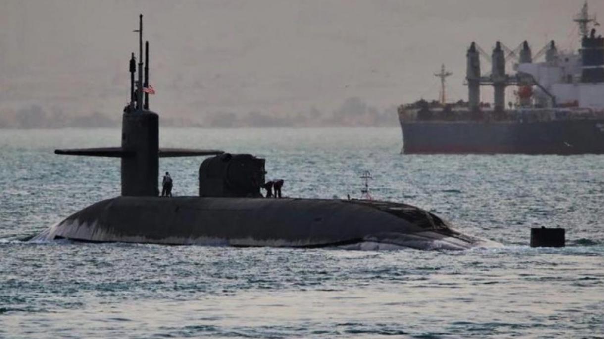 زیردریایی هسته‌ای آمریکا وارد خاورمیانه شد