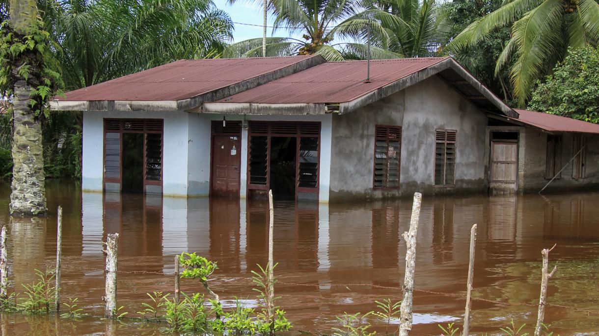 印尼暴雨引发的洪灾和山体滑坡
