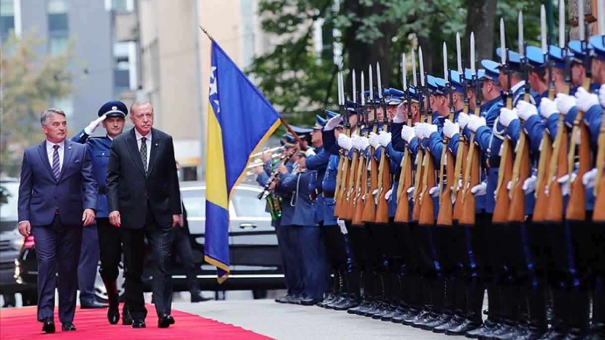 Türkiyə prezidenti Bosniya-Hersoqovinada