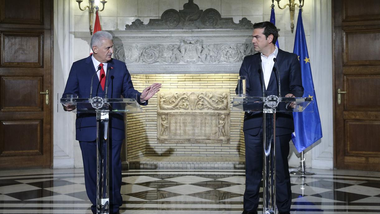 دیدار و گفتگوی نخست وزیران ترکیه و یونان
