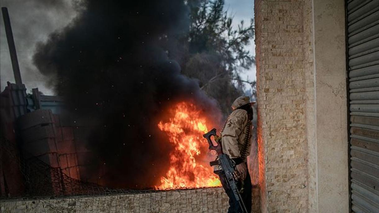بمباران مواضع شبه‌نظامیان حفتر توسط اردوی لیبیا