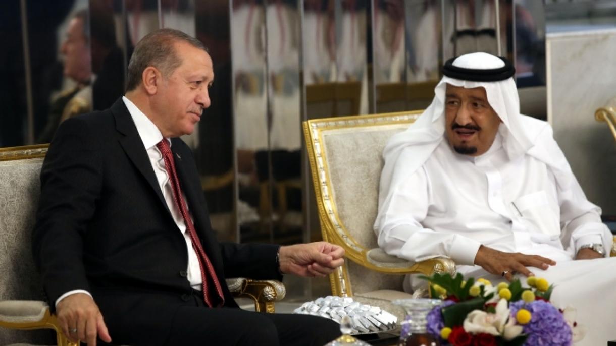 Эрдоган король Салман менен жолукту