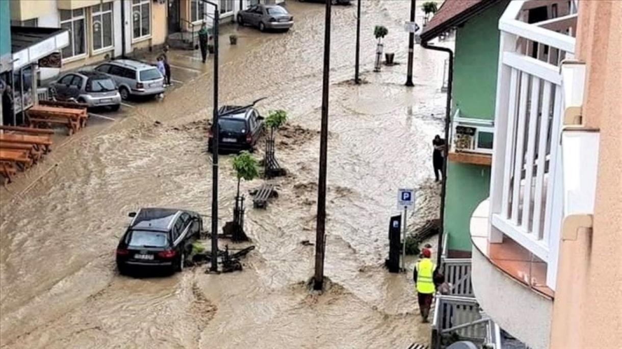 Erős esőzés Bosznia-Hercegovinában