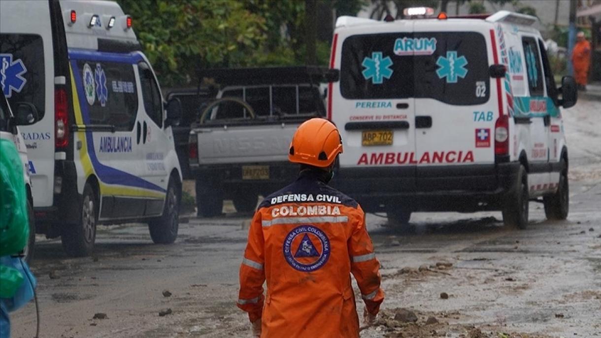 رانش زمین در کلمبیا جان 18 نفر را گرفت