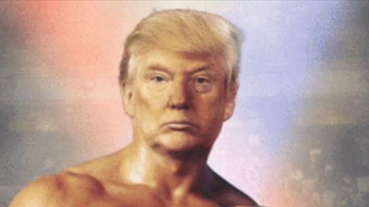 Donald Trump tuiteó una foto de cabeza en el cuerpo del legendario carácter Rocky Balboa