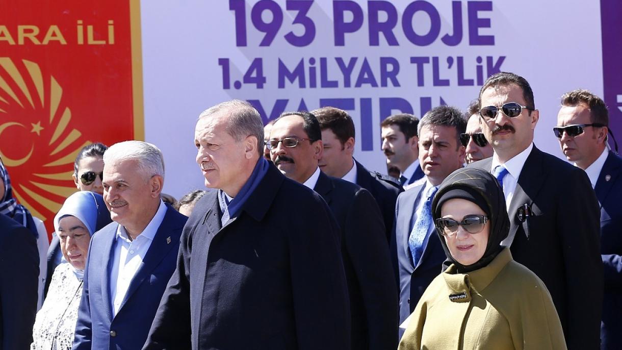 Erdoan mori pjesë në inaugurimin e 193 projekteve të reja në Ankara