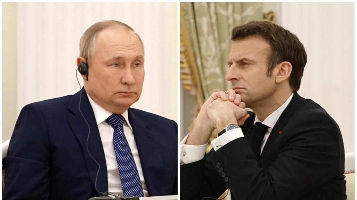 普京与马克龙会晤讨论乌克兰危机
