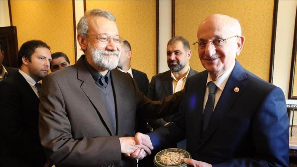 دیدار روسای مجلس ترکیه و ایران در تهران