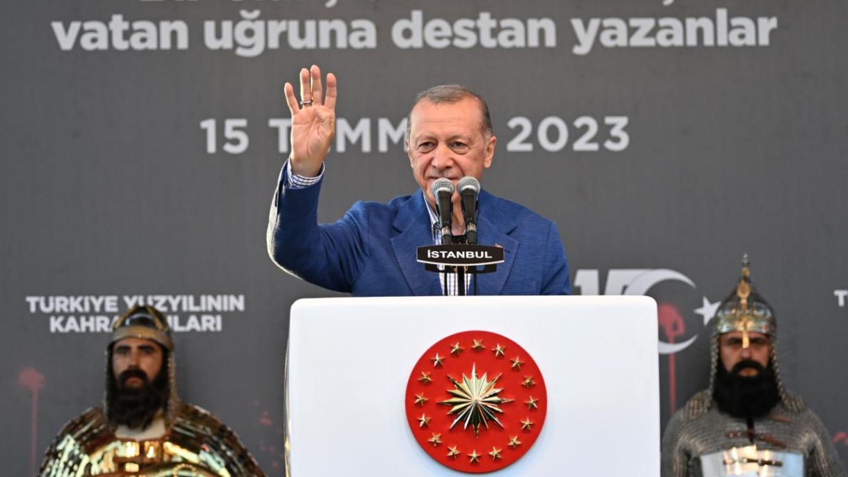 Эрдоган:«15-июлдун унутулушуна жана унуттурулушуна жол бербейбиз»