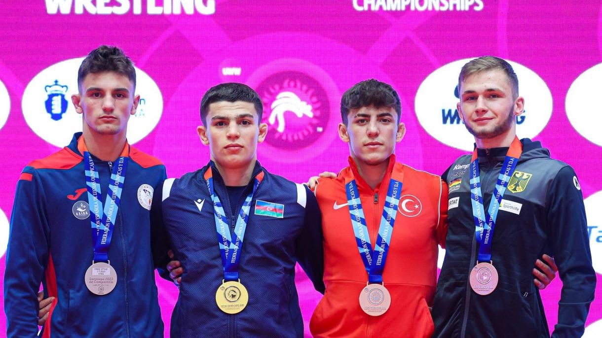 3 مدال از کشتی‌گیران ترکیه در مسابقات قهرمانی جوانان اروپا