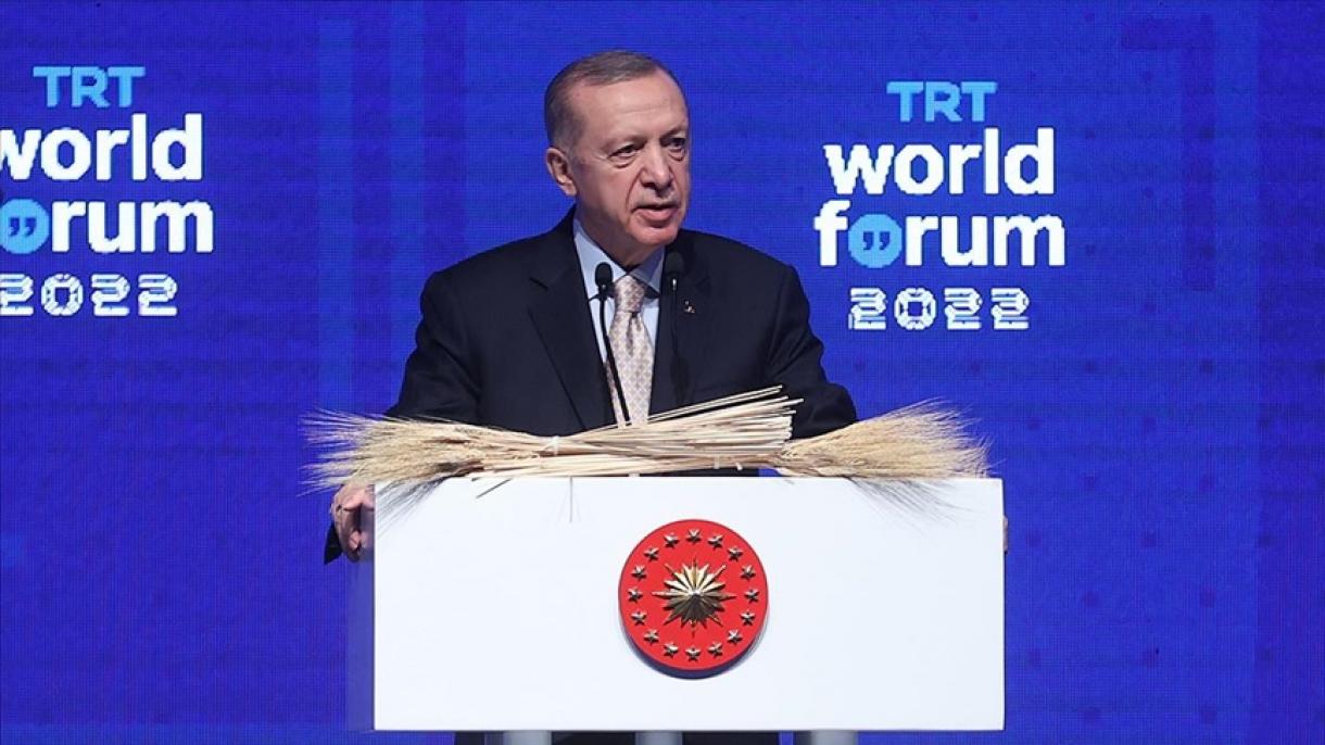 Ο ΠτΔ Ερντογάν στο TRT World Forum