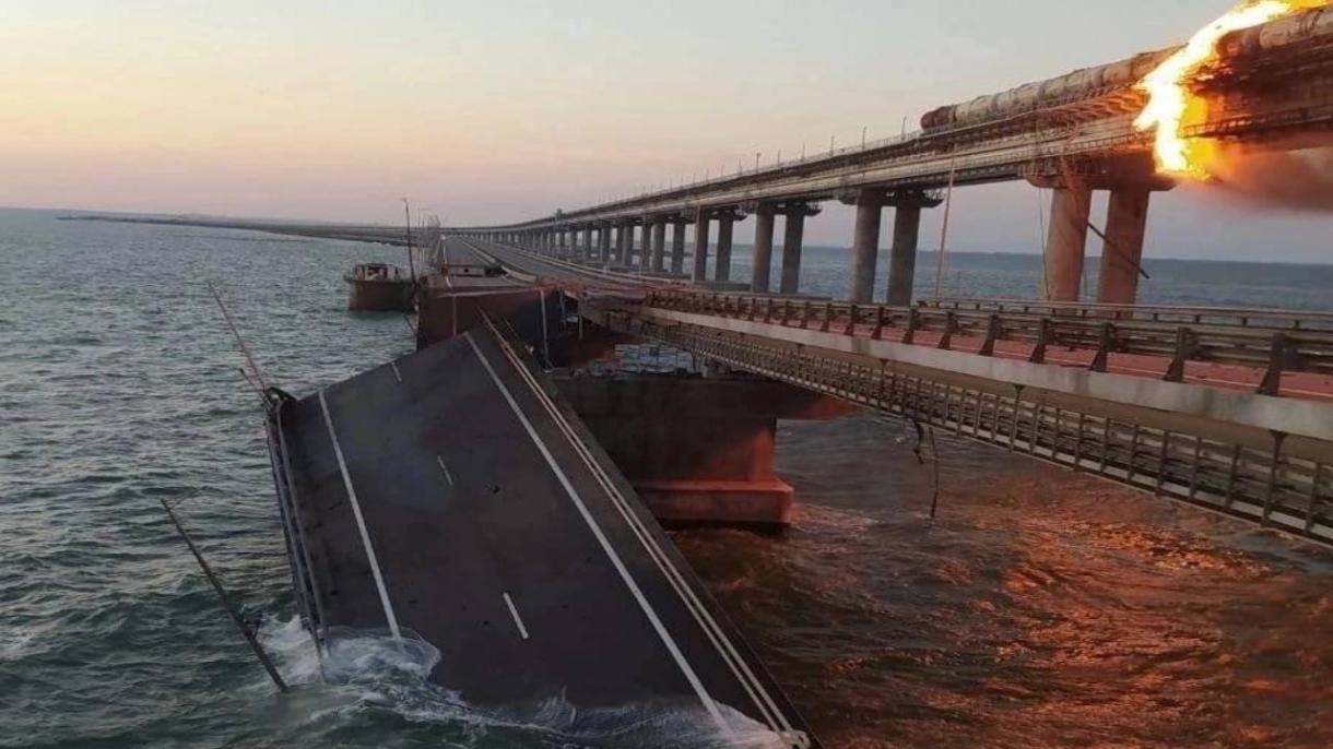 Russiýa Krym köprüsine guralan hüjüm bilen bagly beýanat berdi