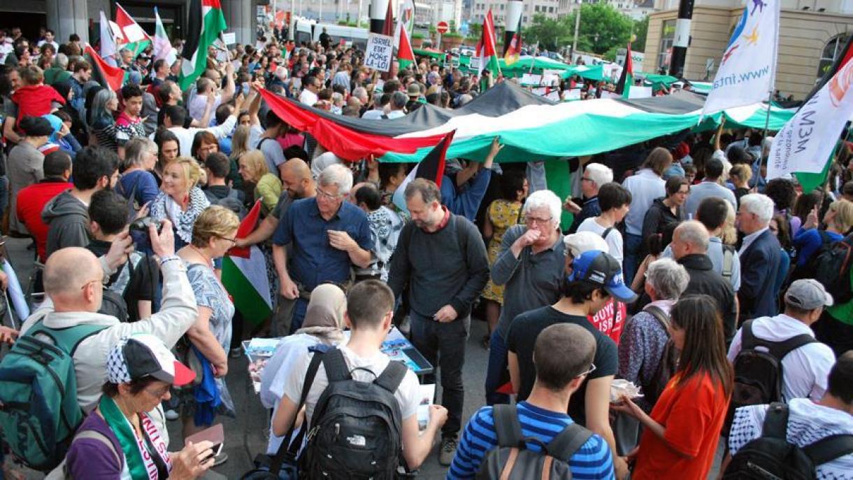 Sindicatos y partidos condenan la masacre de palestinos en el día de la Nakba