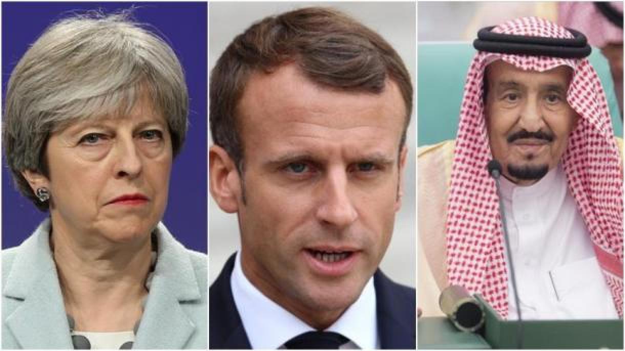 Macron e May conversaram ao telefone com o rei da Arábia Saudita, Salman, sobre o caso Khashoggi