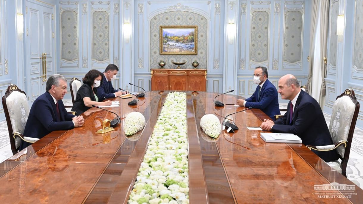 Сюлейман Сойлу се срещна с президента на Узбекистан Шавкат Мирзийоев