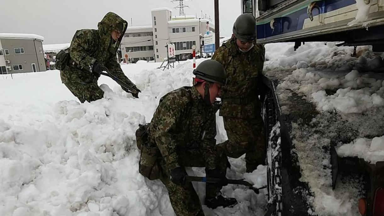 Fuertes nevadas en Japon