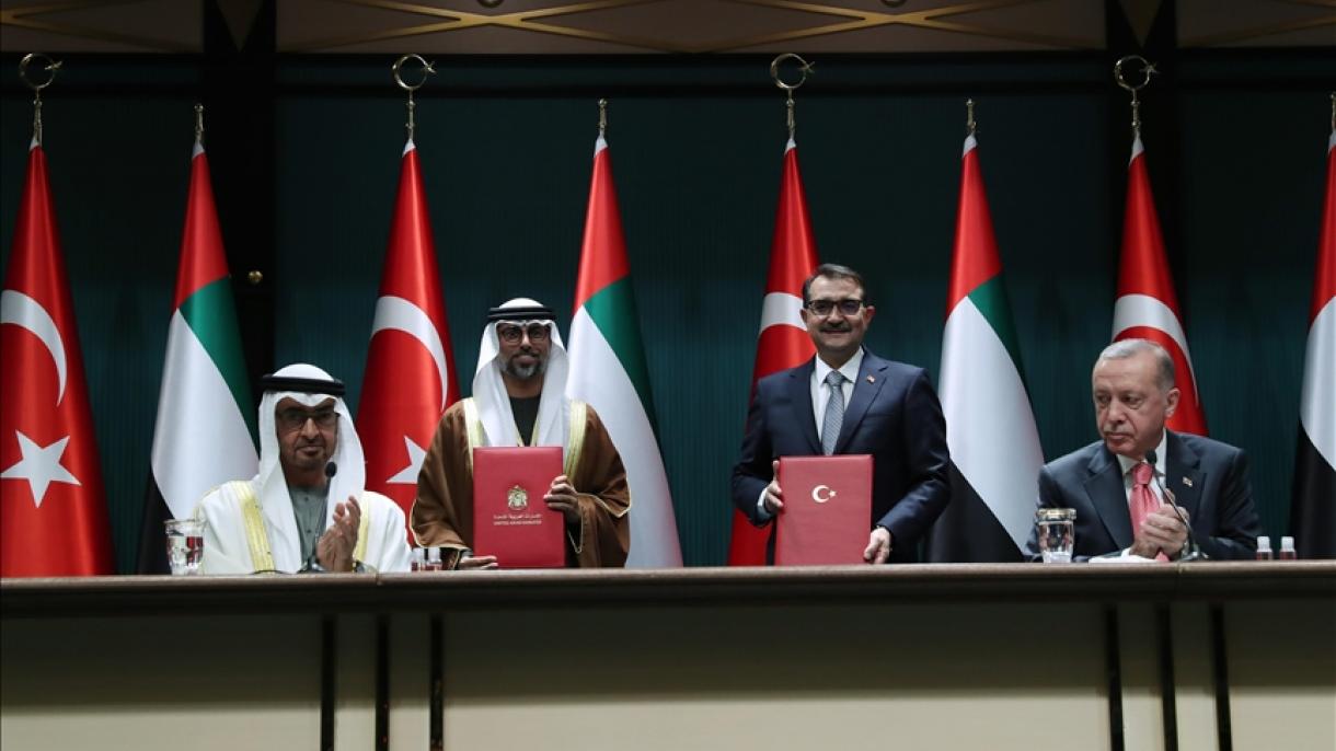 تورکیه و امارات 10 یادداشت  تفاهمنامه ای  همکاری امضا کردند
