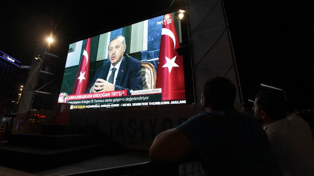 Президентът Ердоган отговори на въпроси в ТРТ...