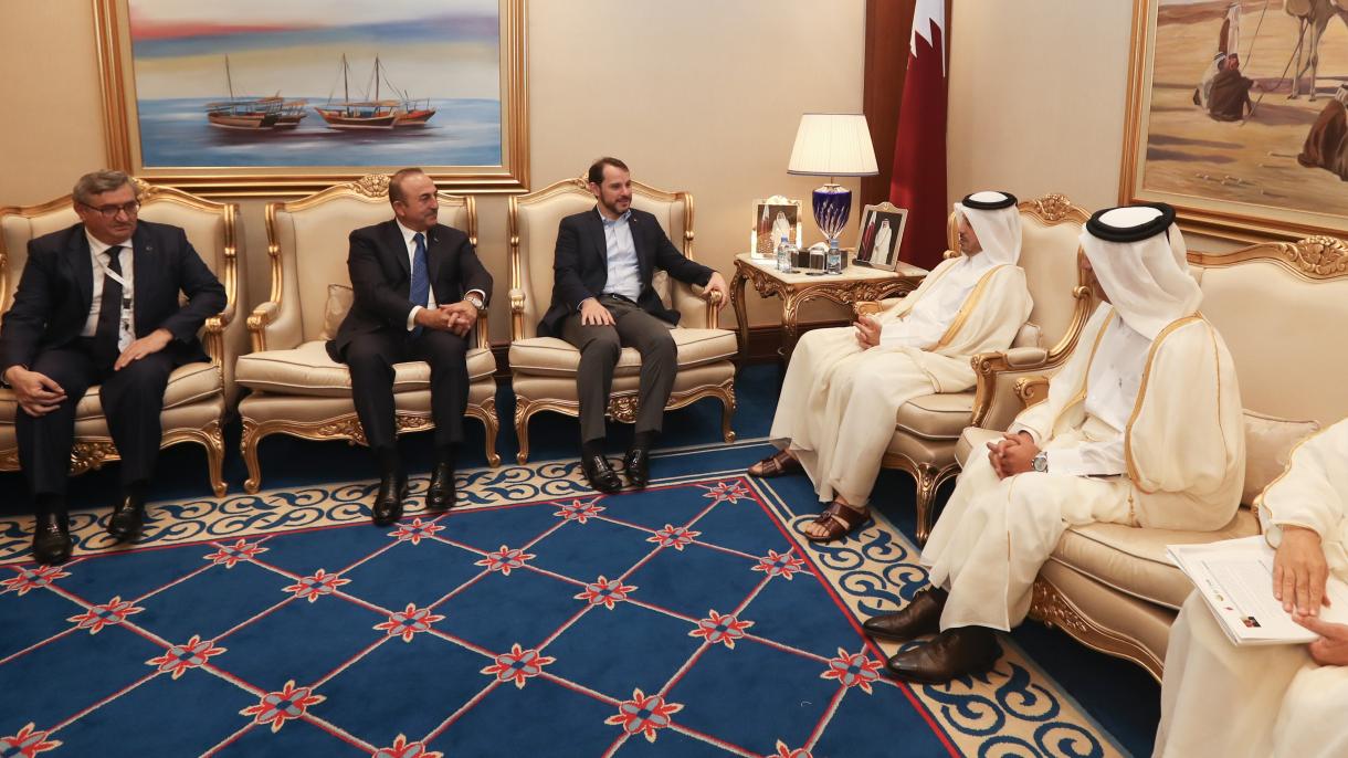 Turkiya va qatarlik vazirlar Dohada uchrashuv o'tkazdi