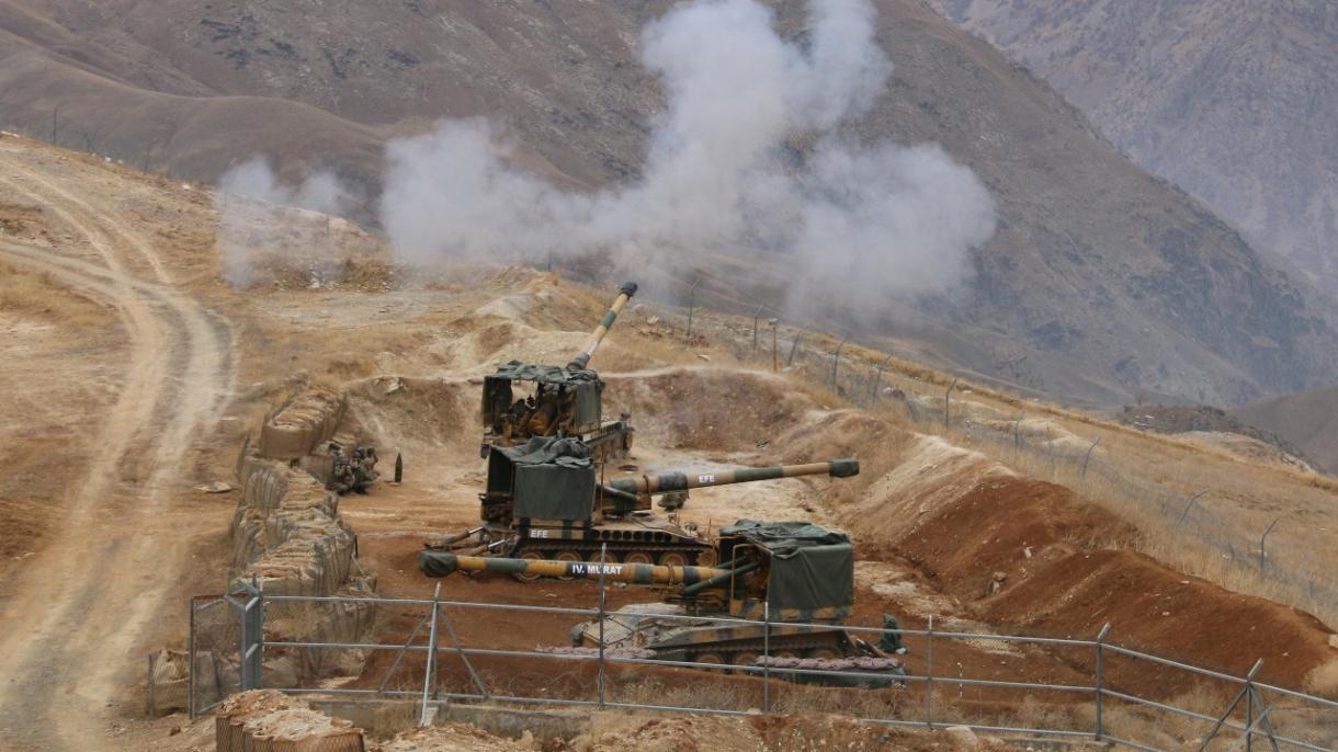 عملیات نیروهای مسلح ترکیه در منطقه روستایی حکاری و شمدینلی