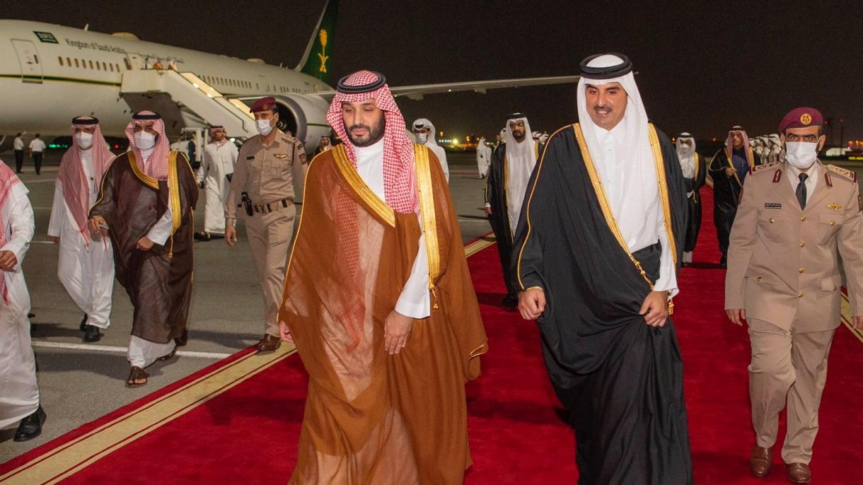 ولیعهد عربستان سعودی در دوحه با امیر قطر ملاقات کرد