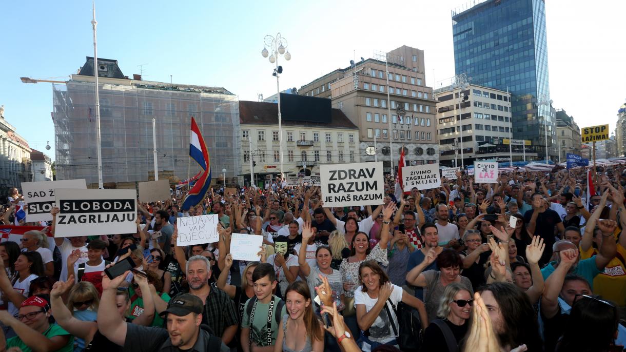 „Фестивал на слободата“ во Хрватска во знак на протест против корона мерките