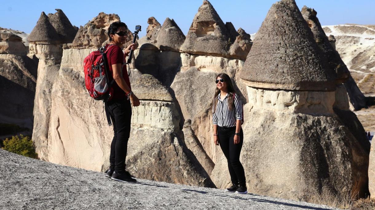 Kapadokyanı ziyarət edən turist sayı artaraq davam edir