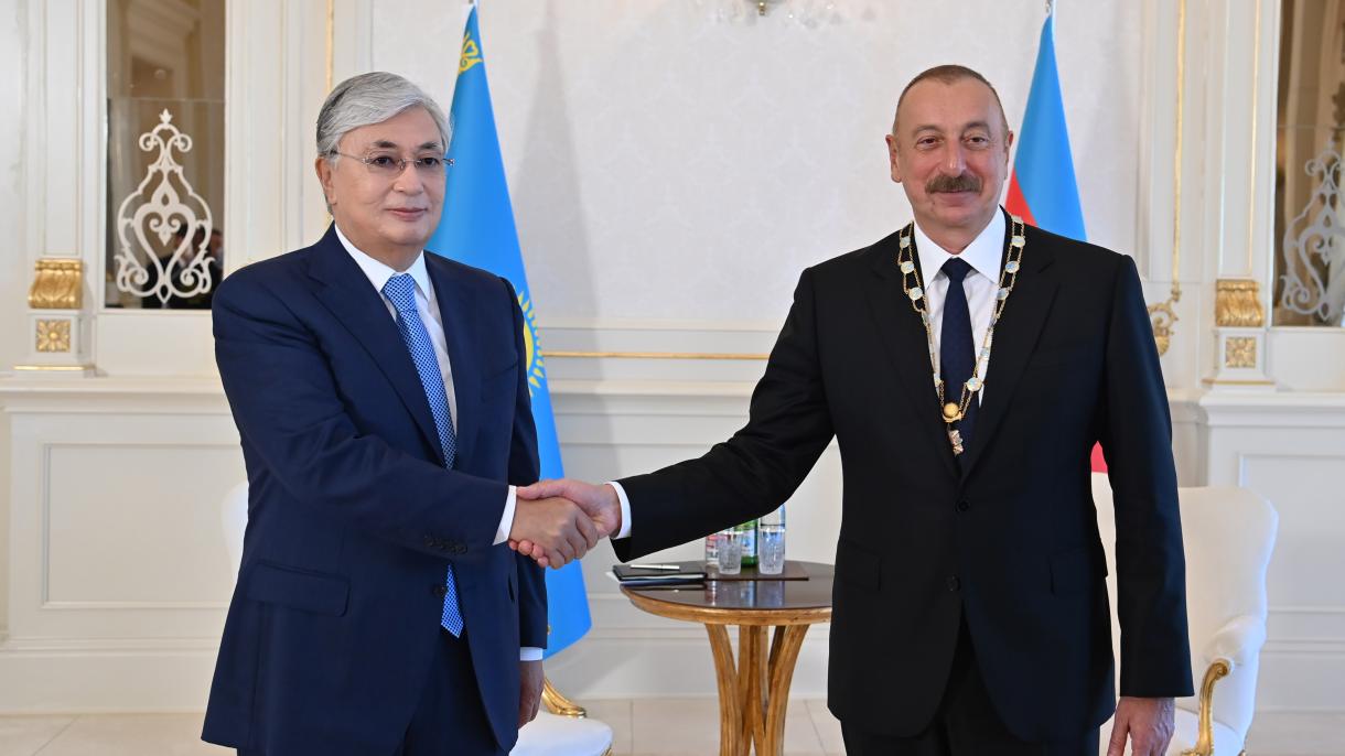 Qozog‘iston prezidenti Ilhom Aliyevni “Oltin burgut” ordeni bilan mukofotladi