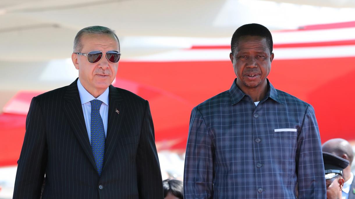 总统埃尔多安抵达非洲之行第二站赞比亚