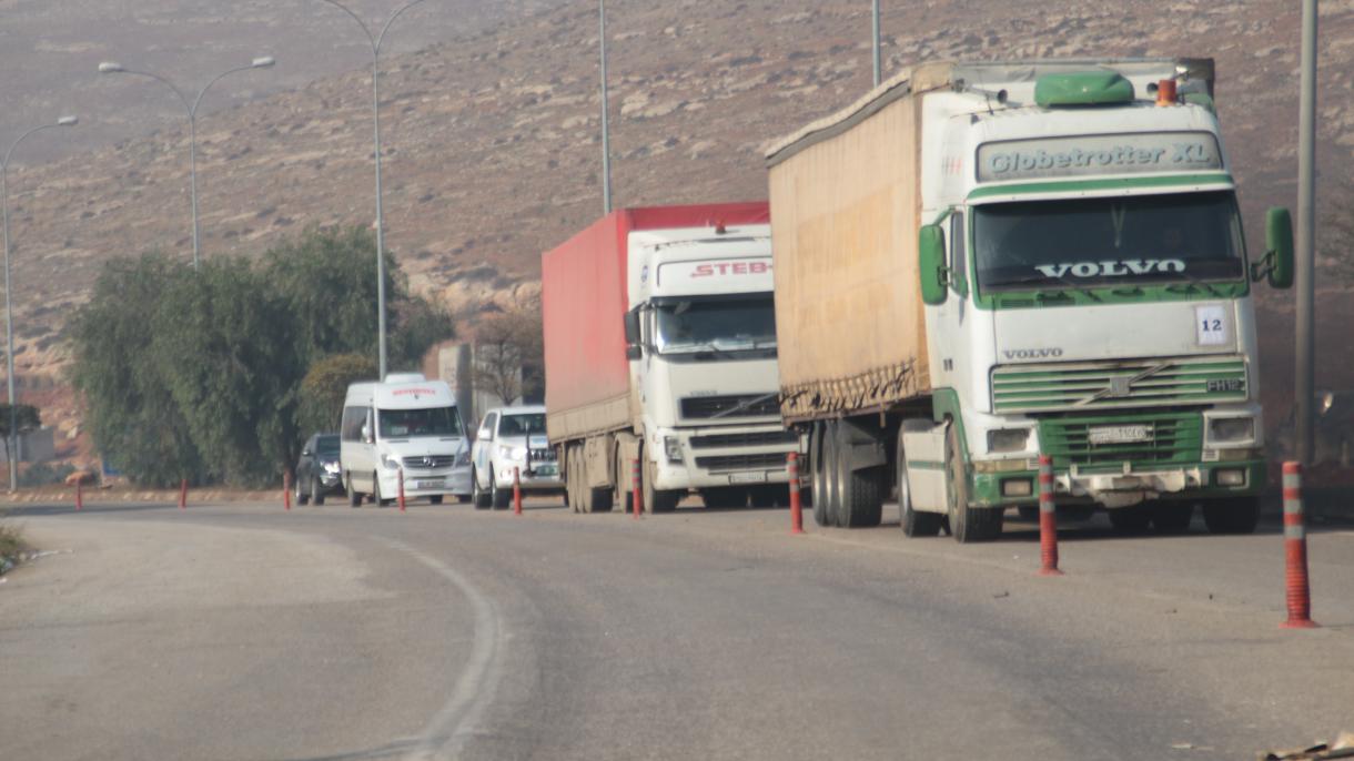 ترکیه در سال جاری حدود 7 هزار کامیون کمک‌ انسانی به سوریه فرستاده است