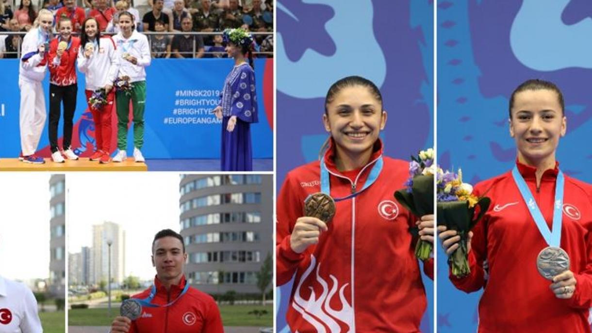 Турција на Европските игри 2019 освои вкупно 15 медали, од кои 2 златни, 6 сребрени и 7 бронзени