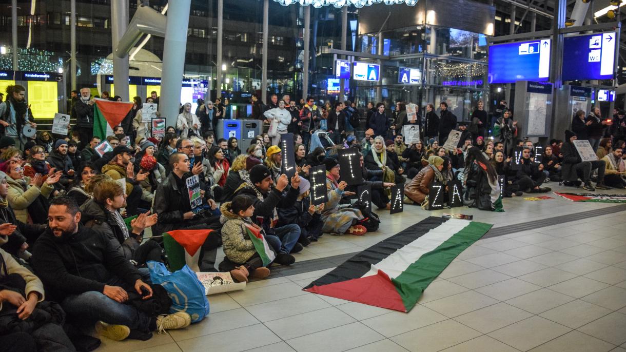 تظاهرات حمایت از فلسطین در شهرهای مختلف جهان ادامه دارد