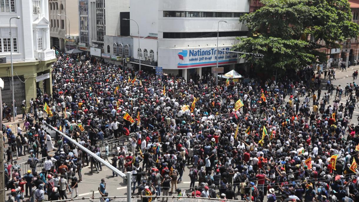ترکی کی سری لنکا میں جاری مظاہروں میں بڑھتے ہوئے تشدد پر تشویش