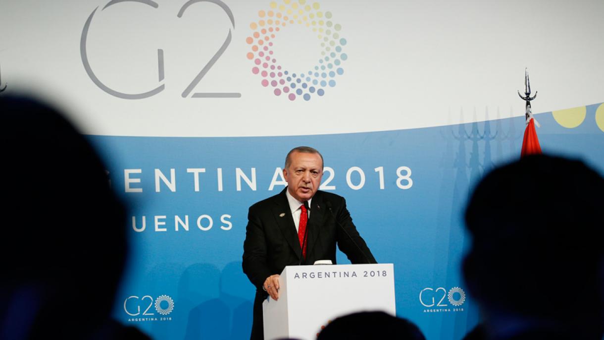 Prezident Erdogan Argentinada metbugat ýygnagyny geçirdi