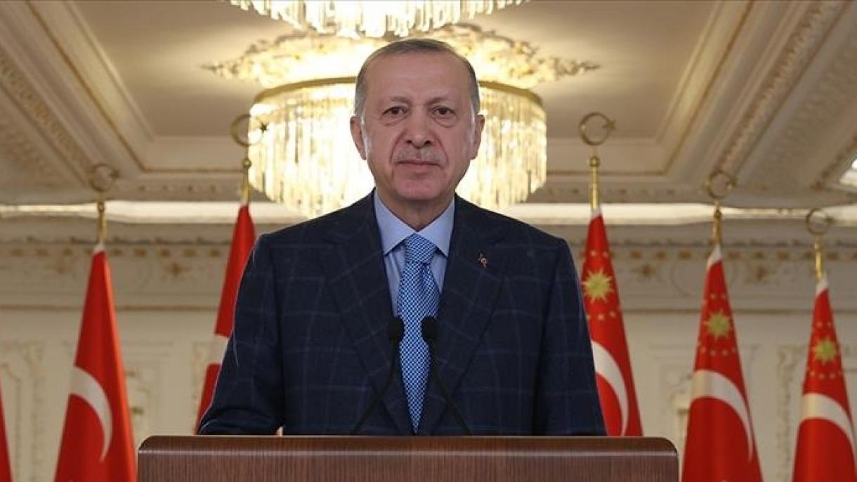 Mensagem do Presidente Erdogan por ocasião da celebração do Hino Nacional