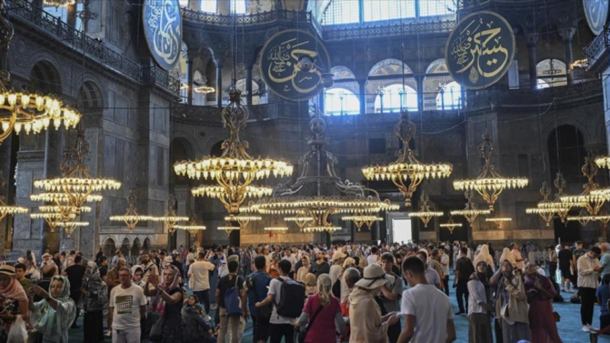 Gran Mezquita de Santa Sofía, reabierta al culto, recibió unos 21 millones de visitantes en 3 años