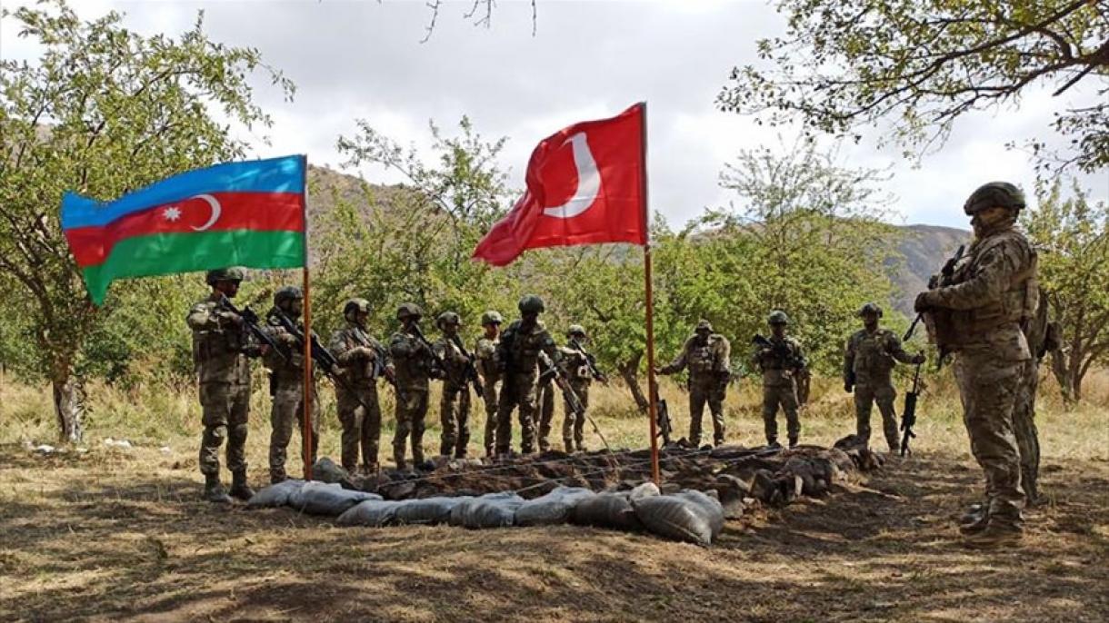 رزمایش مشترک ترکیه و آذربایجان در لاچین