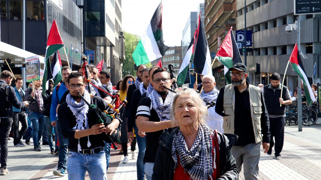 全世界抗议美国驻以使馆搬迁及以色列屠杀加沙人