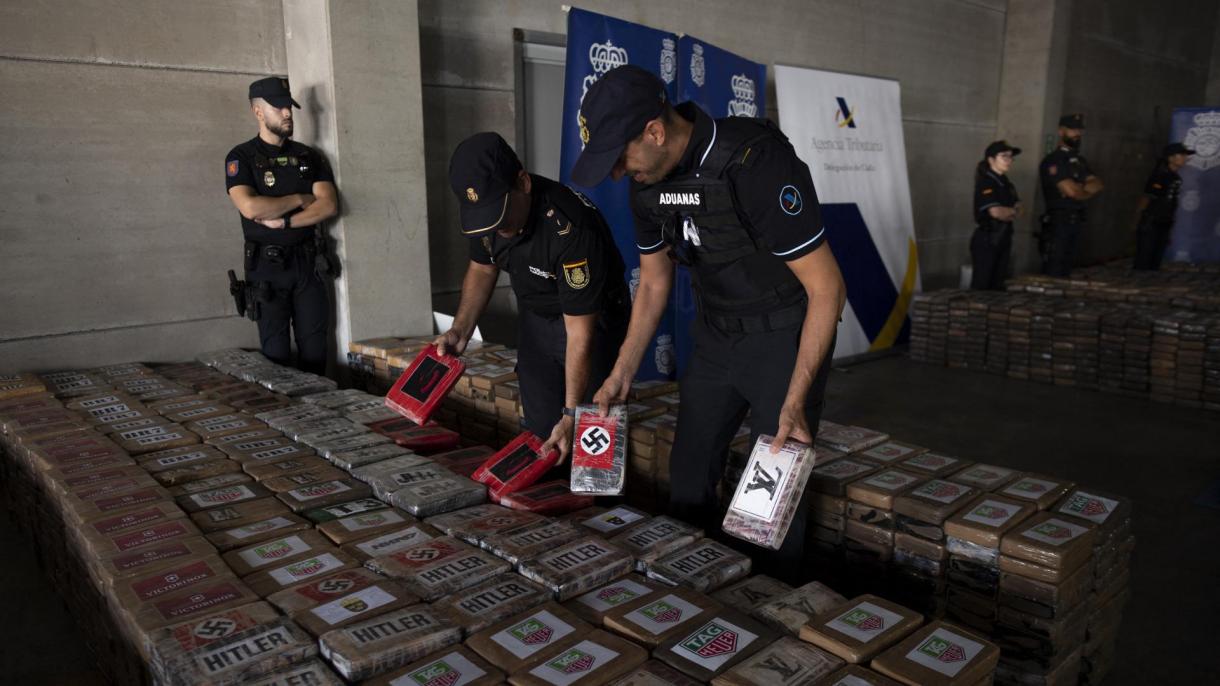 Fueron confiscadas 9,4 toneladas de cocaina en España