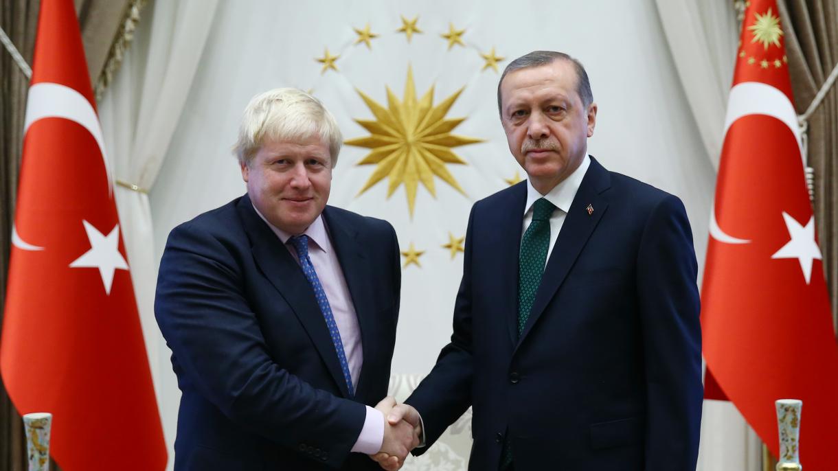 Rəcəb Tayyib Ərdoğan Boris Johnsonu qəbul etdi