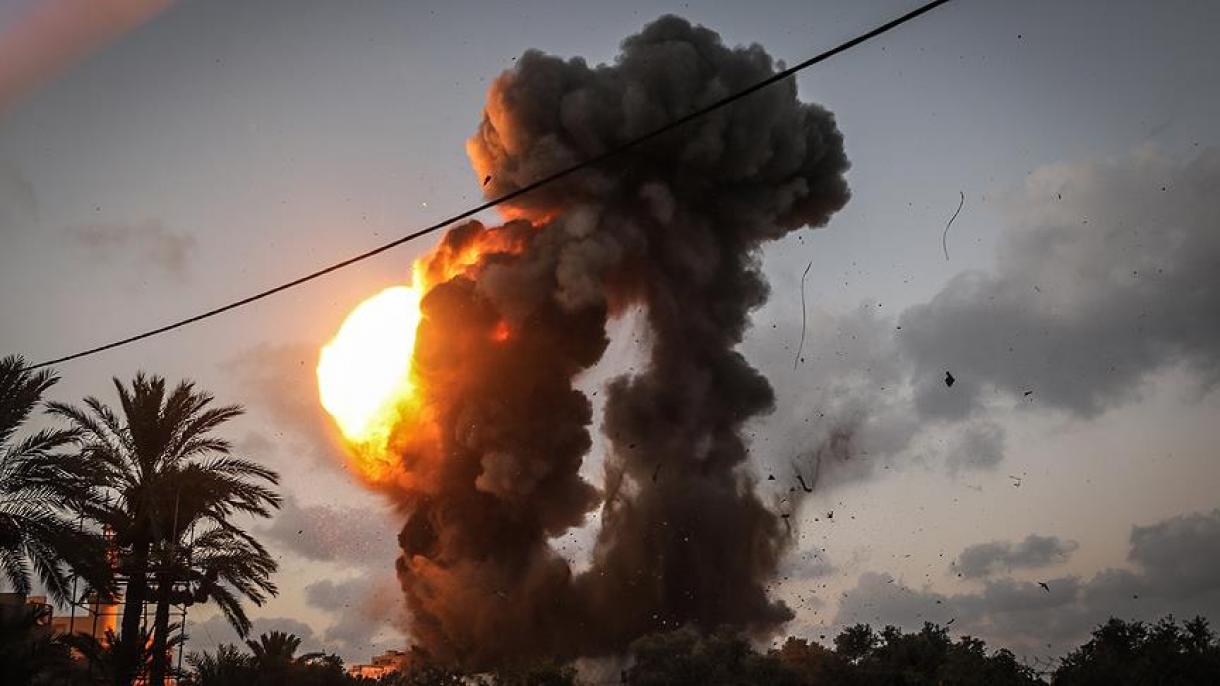 اسرائیل کا غزہ پر فضائی حملہ