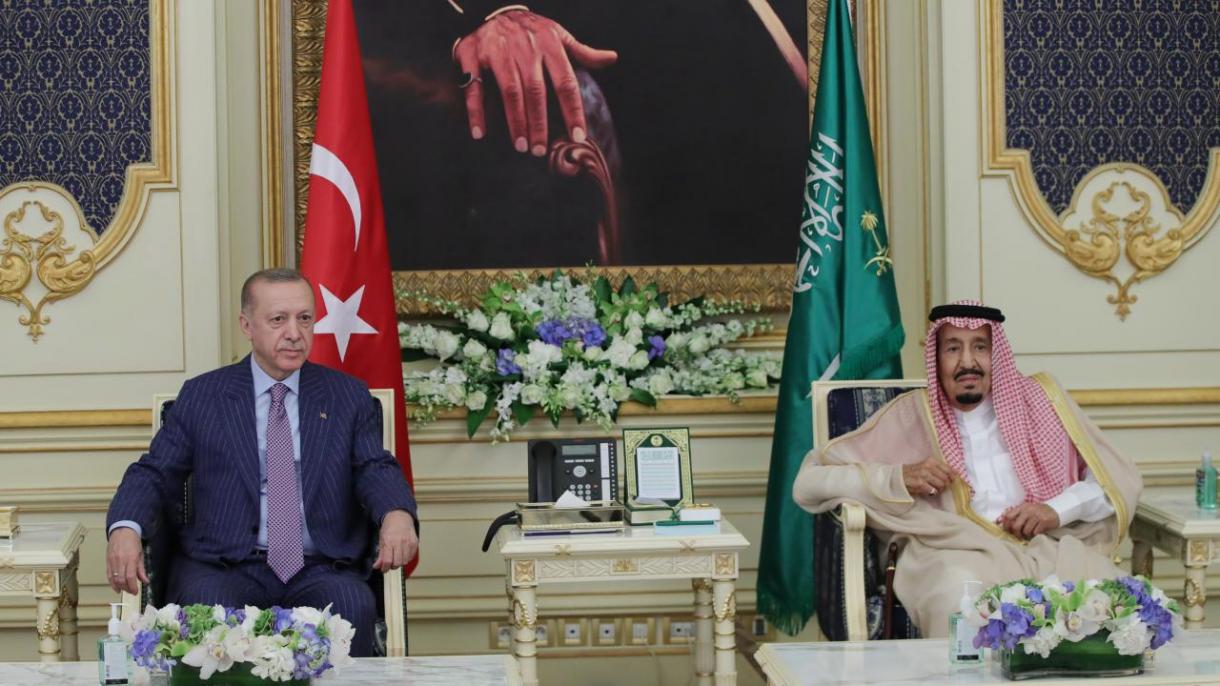 سعودی عربیستان: أردوُغان سلمان بیلن دوشوشدی