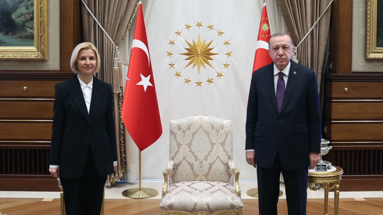 Prezident Erdogan Irina Wlahy kabul etdi