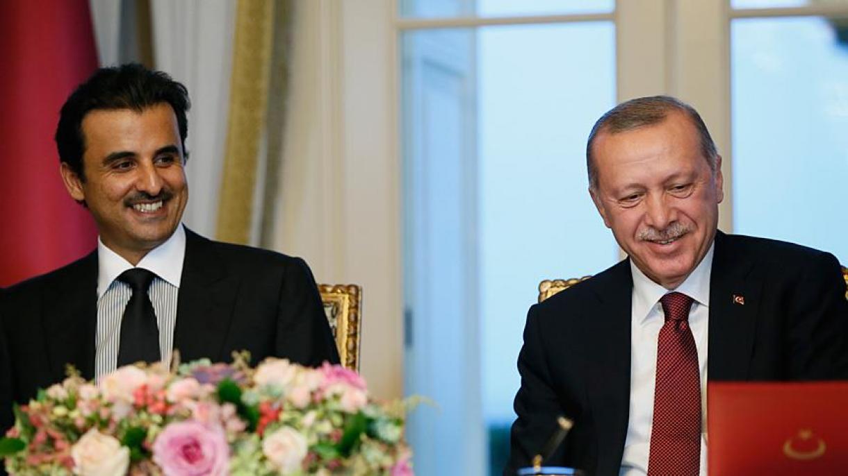 Reunião entre Erdogan e o emir do Qatar em Istambul